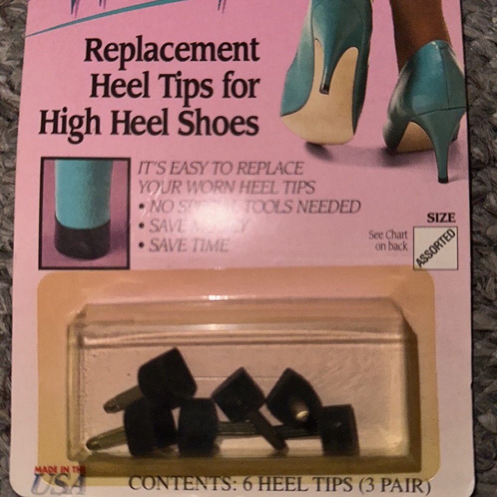 👙New Heel Tipz Replacement Heel Tips for High Heel Shoes - Picture 2 of 3